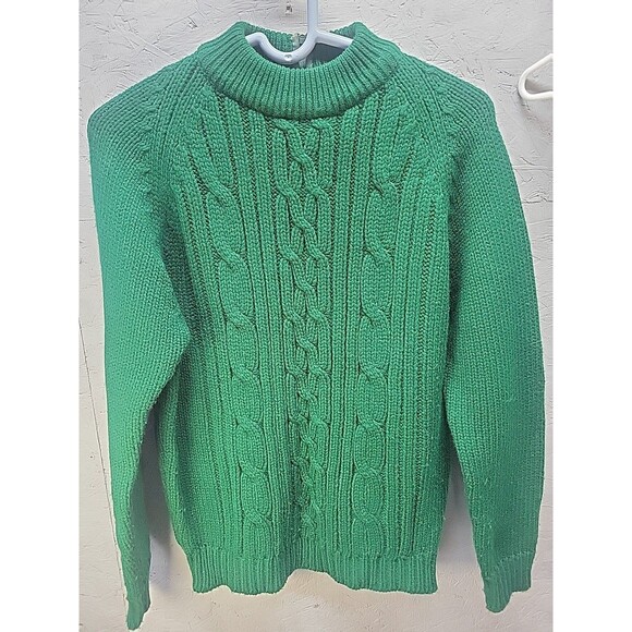 Vtg Full Fashioin Chunky Soft Knit CottageCore 50s sweater Sz L - Picture 1 of 13